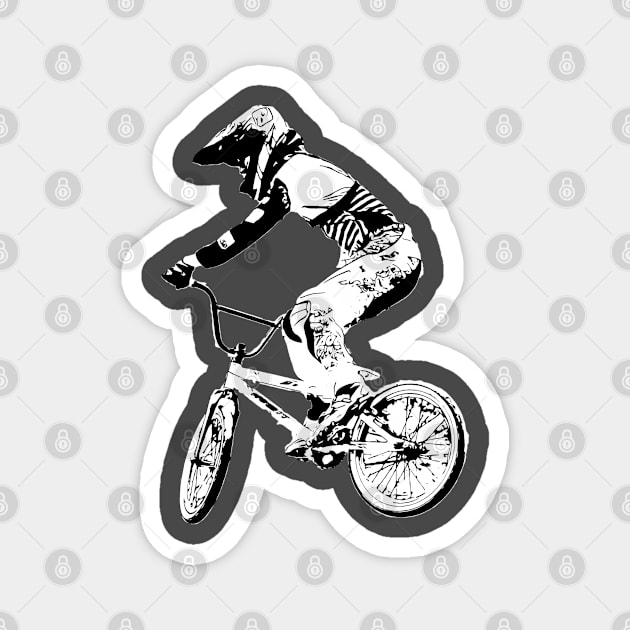 bmx Magnet by rickylabellevie