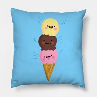 We All Scream For Ice Cream Pillow