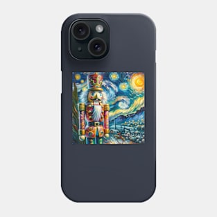 Nutcracker Fantasy: Enchanted Starry Night - Van Gogh-Inspired Ballet Art Phone Case