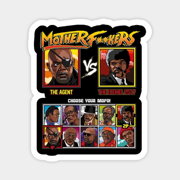 Samuel L Jackson Fighter Magnet by RetroReview