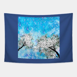 GALAXY TREES SPARKLE SPARKLE Tapestry