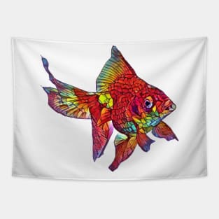 Colorful Fish Design Tapestry