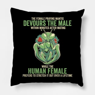 Praying Mantis Lover Funny Insect Quotes Pillow