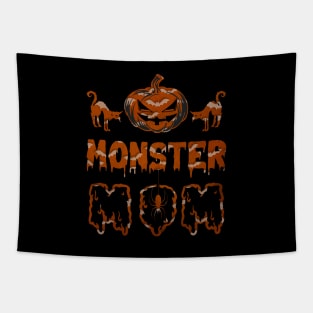 Orange Monster Mom Tapestry