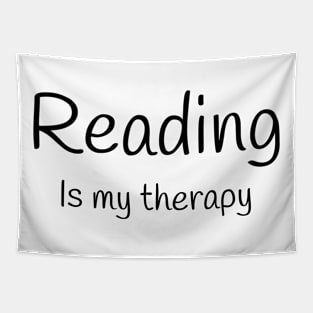 Reading is my therapy Tapestry