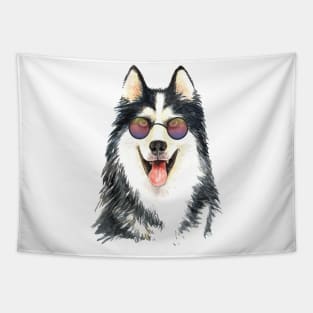 Hippie Husky - Siberian Huskies are Cool Tapestry