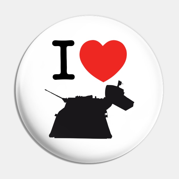 I ♥︎ K-9 Pin by andrew_kelly_uk@yahoo.co.uk