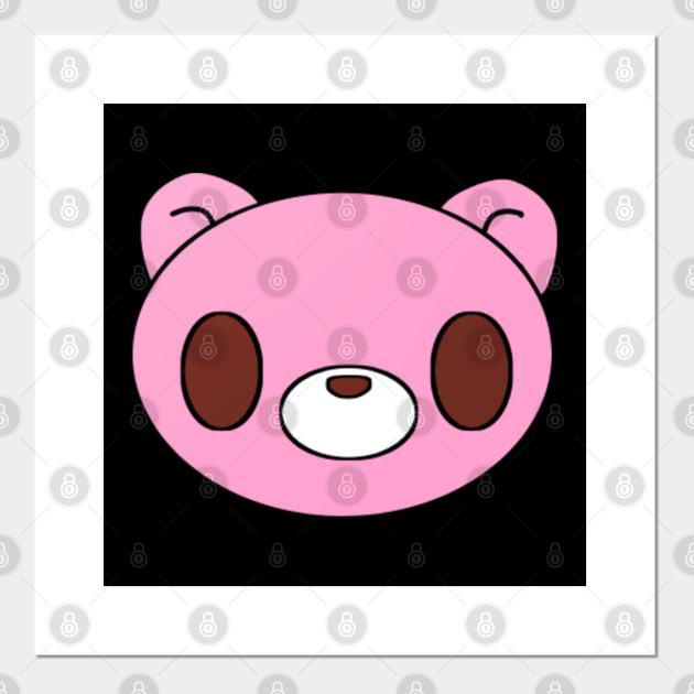 Pink Chibi Bear Gloomy Bear Posters And Art Prints Teepublic