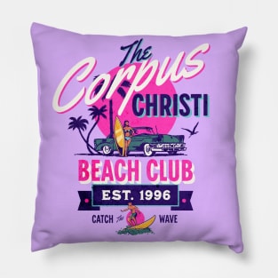 Corpus Christi Beach Club Pillow