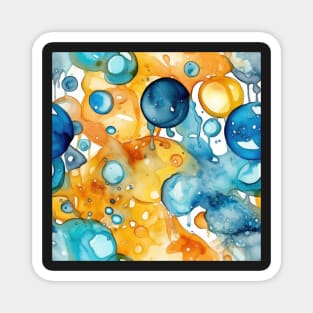 Abstract oil and water mix background Magnet