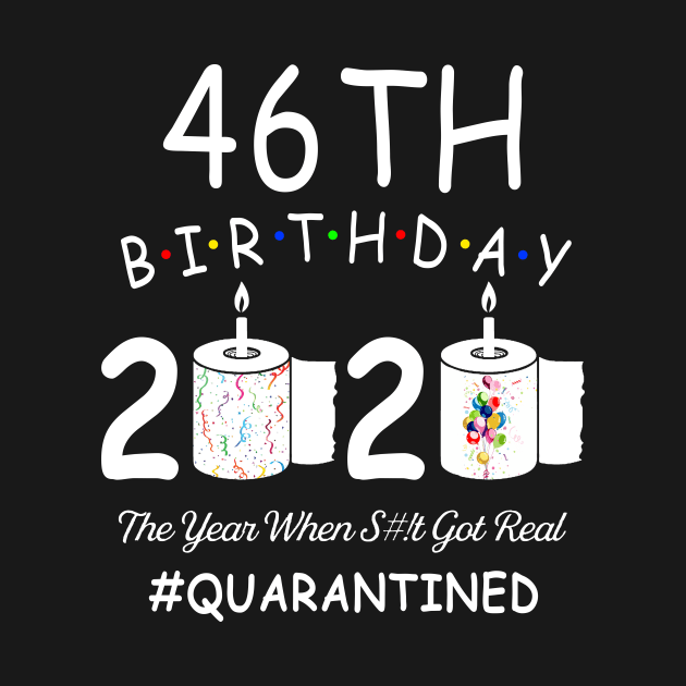 46th Birthday 2020 The Year When Shit Got Real Quarantined by Kagina