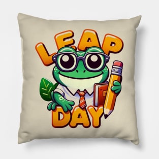 Happy Leap Day Teacher, Leap Into Reading Leap Day 2024 Pillow