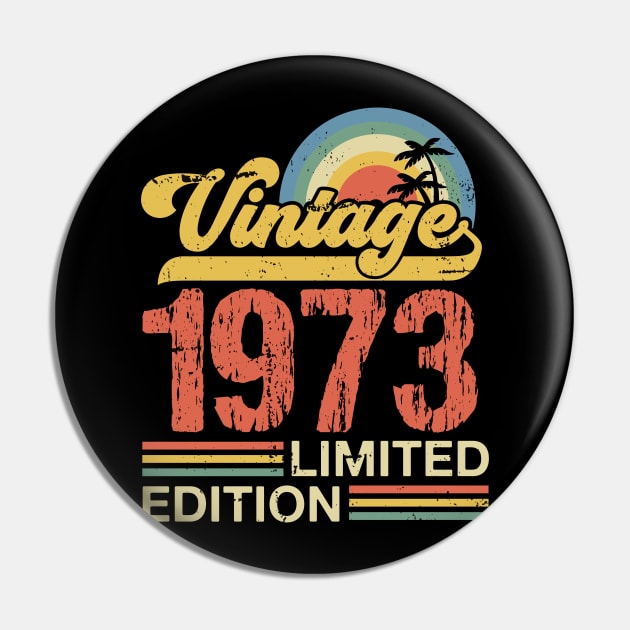 Retro vintage 1973 limited edition Pin by Crafty Pirate 