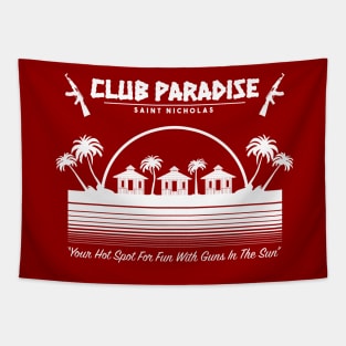 Club Paradise: Saint Nicholas (white) Tapestry