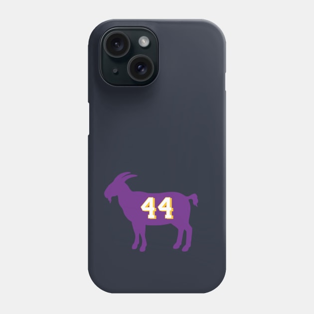 Jerry West Los Angeles Goat Qiangy Phone Case by qiangdade