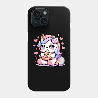 Pizza Unicorn Lover, Love Eating Pizza Phone Case