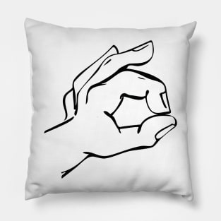 Cartoon Hand OK Symbol Pillow