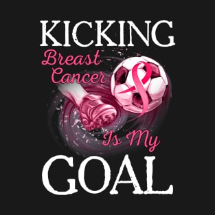 Breast Cancer Awareness Pink Ribbon Soccer Lovers Women T-Shirt