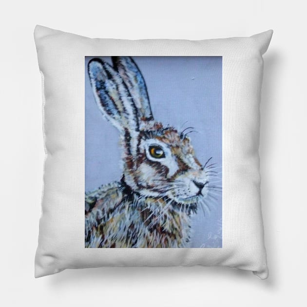 HARE Pillow by MackenzieTar