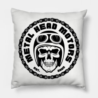 Metal Head Motors - Skull Chain Pillow