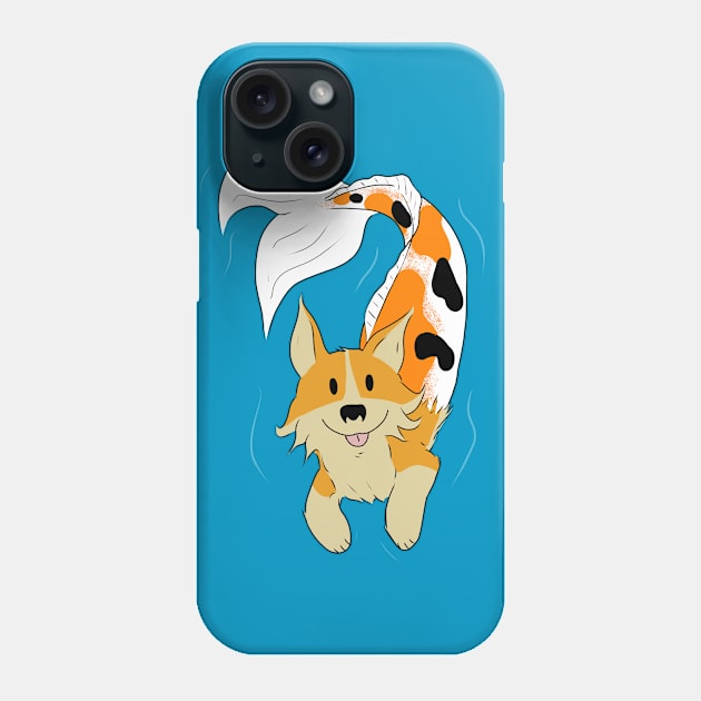 Aquacorgi Koi Boi Phone Case by Dave