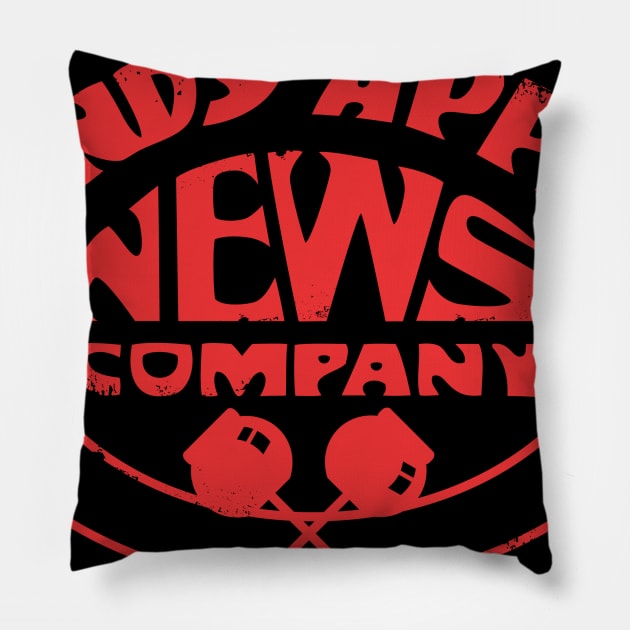 Candy Apple News Pillow by montygog