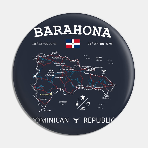 Barahona Dominican Republic Map Pin by French Salsa