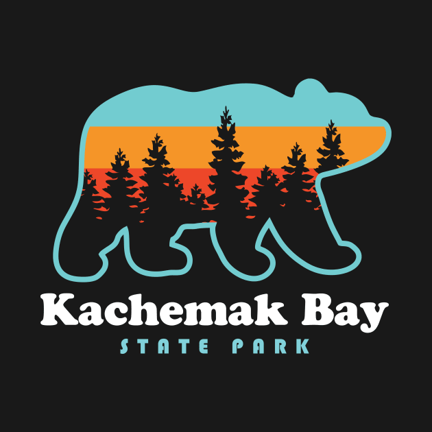 Kachemak Bay State Park Alaska Camping Bear by PodDesignShop