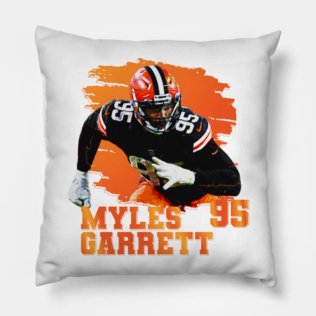 Myles Garrett | 95 Pillow by Aloenalone