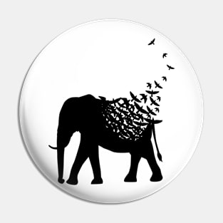 Elephant birds Pin