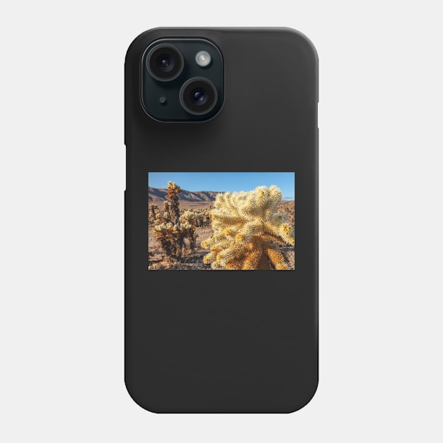 Jumping Cholla Phone Case by jvnimages