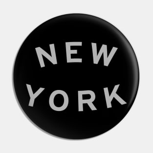 New York Typography Pin