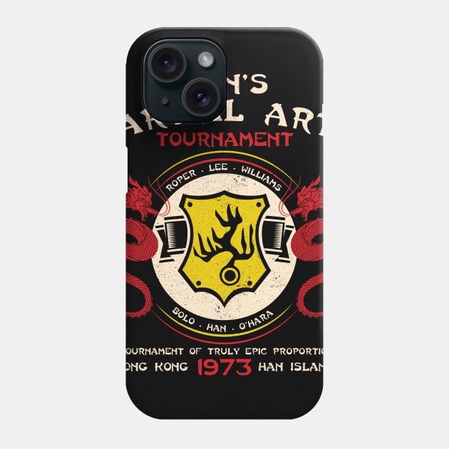 Han's Martial Arts Tournament Dark Phone Case by Alema Art