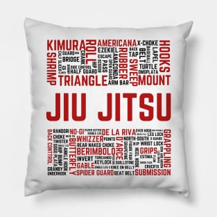 Jiu Jitsu Submissions Shirt Pillow