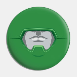 Green Turbo Hero Pin