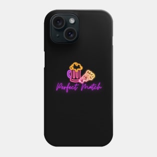 Pizza & beer, perfect match Phone Case
