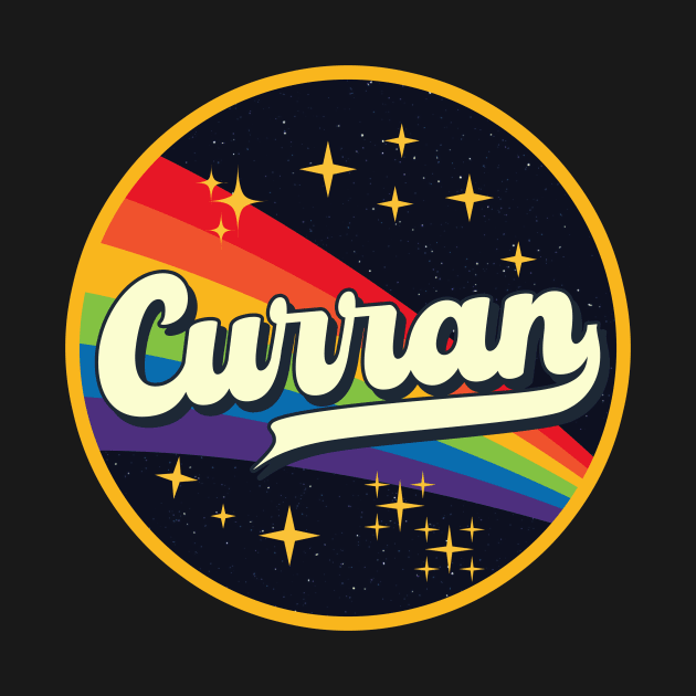 Curran // Rainbow In Space Vintage Style by LMW Art