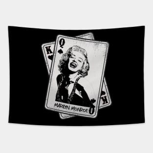 Retro Marilyn Manroe Style Card Tapestry