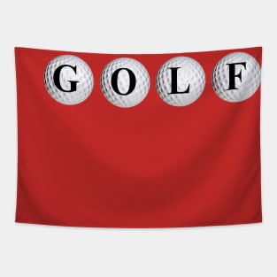 Golf Balls Tapestry