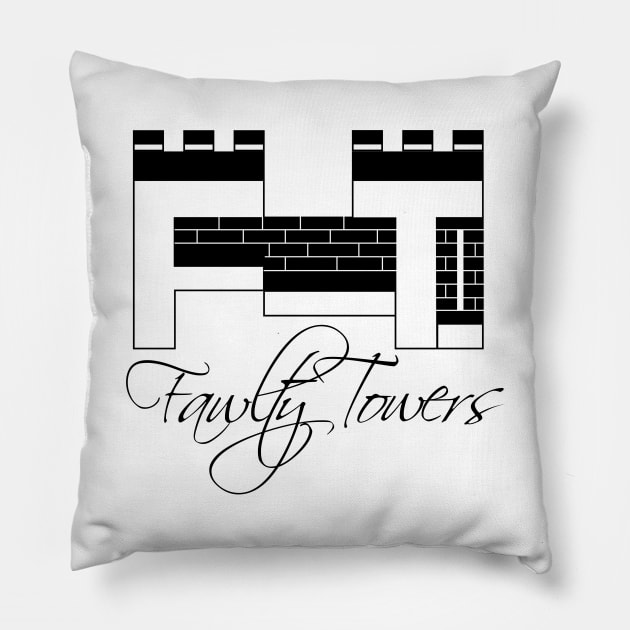 The Classiest Hotel in Torquay Pillow by Meta Cortex