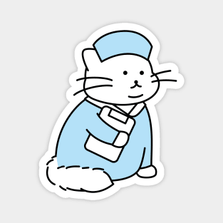 Kitty Cat Nurse Magnet