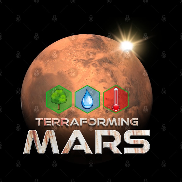 Terraforming Mars Hex Graphic by BurkePhoto