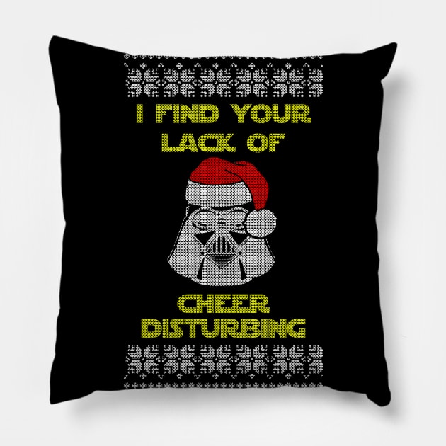 Lack of Cheer Pillow by geekingoutfitters