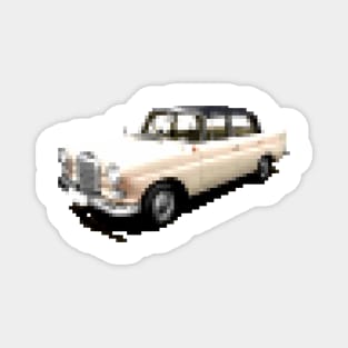 Pixel Mercedes oldtimer Magnet