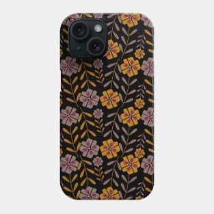 Colorful Repeating Flowers Seamless Pattern Phone Case