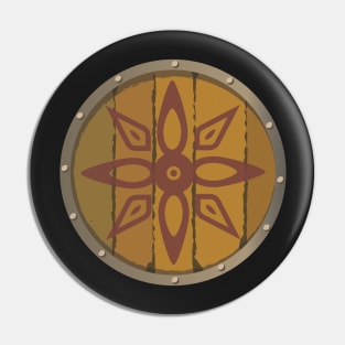 Wooden Shield Pin