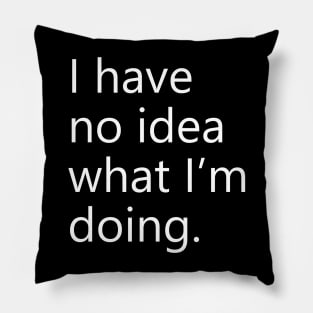 I have no idea what I'm doing. Pillow