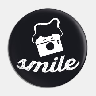 Smile vintage Camera Photography Pin