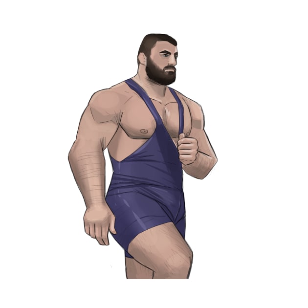 wrestler by leosketches9