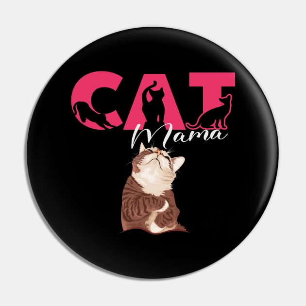Cat mama Cat moms Pin by Royal7Arts